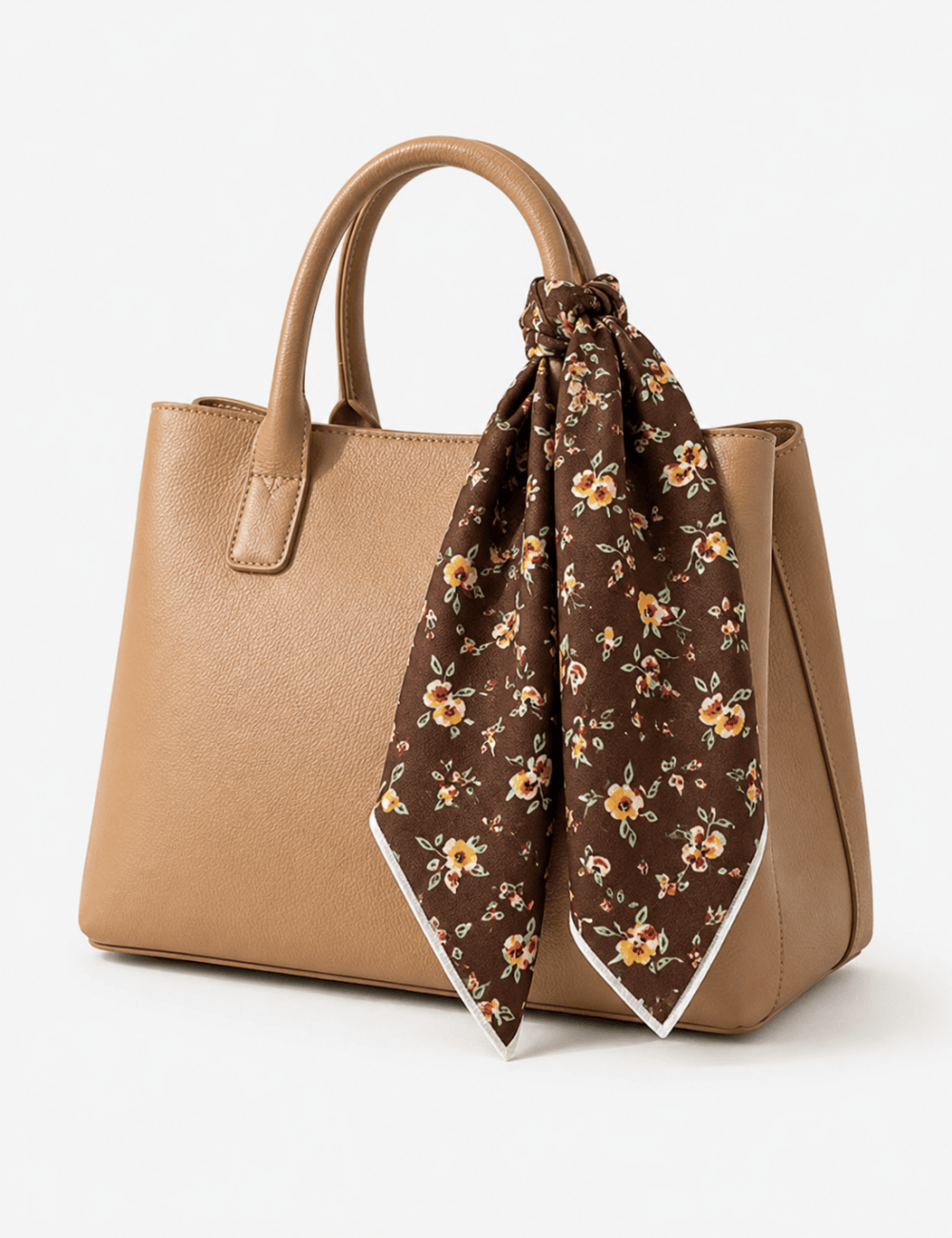 Ladies Casual Bandana Floral Print Square Neck Scarf