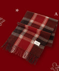 Ladies Merry Christmas Plaid Daily Scarf SKAS4198