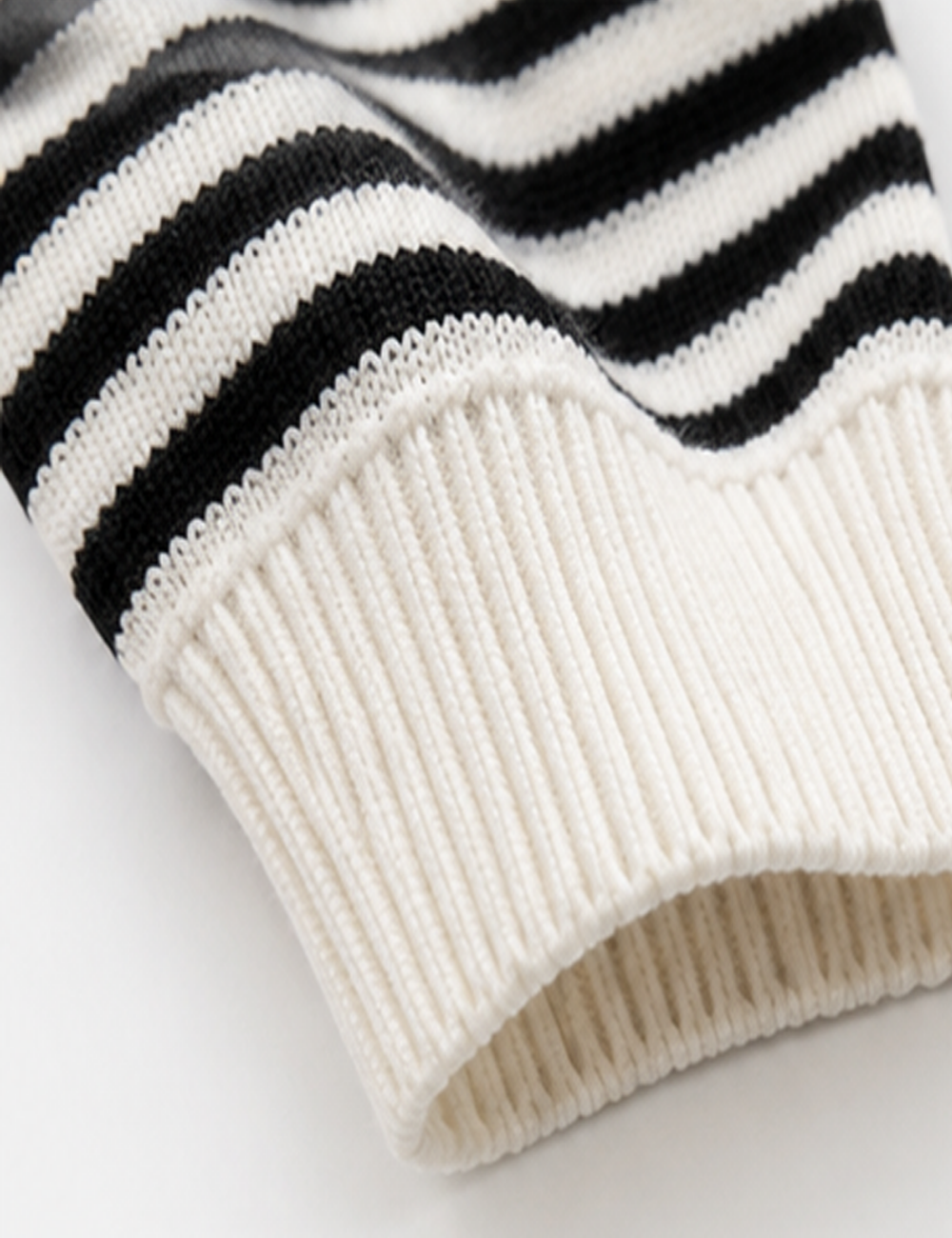 Ladies Color Block Striped Boat Neck Long Sleeve Knit Sweater