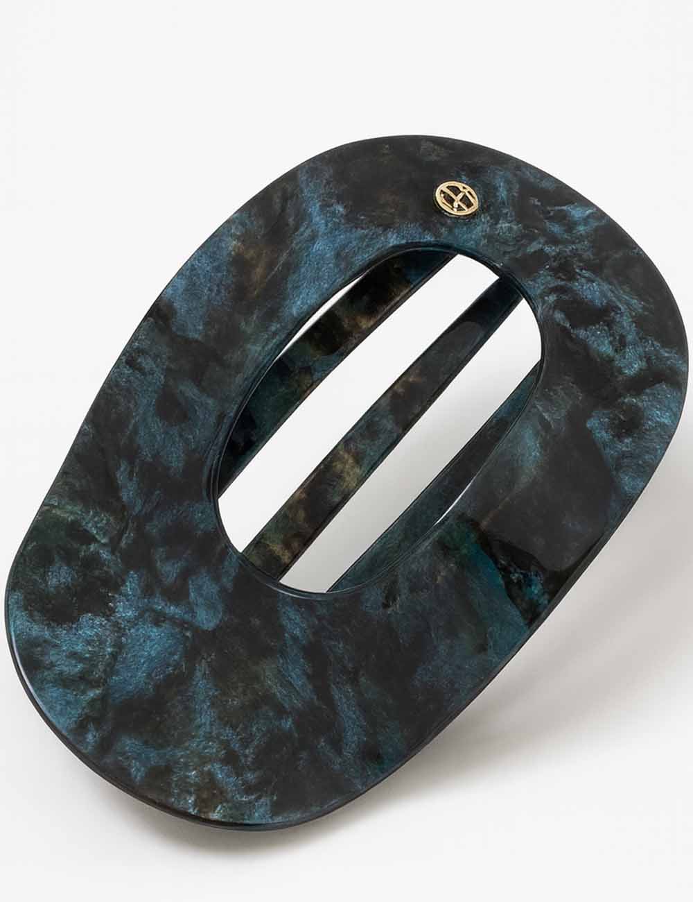 Ladies Fashion Tortoiseshell Abalone Flat Claw Hair Clip