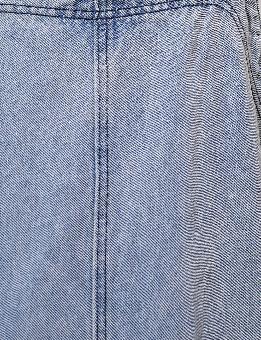 Ladies Pocket Denim Mini Overall Dress