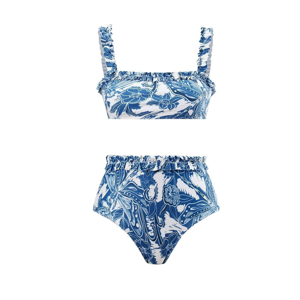 Dargonfly Print 2PCS Bikini Set with Cover