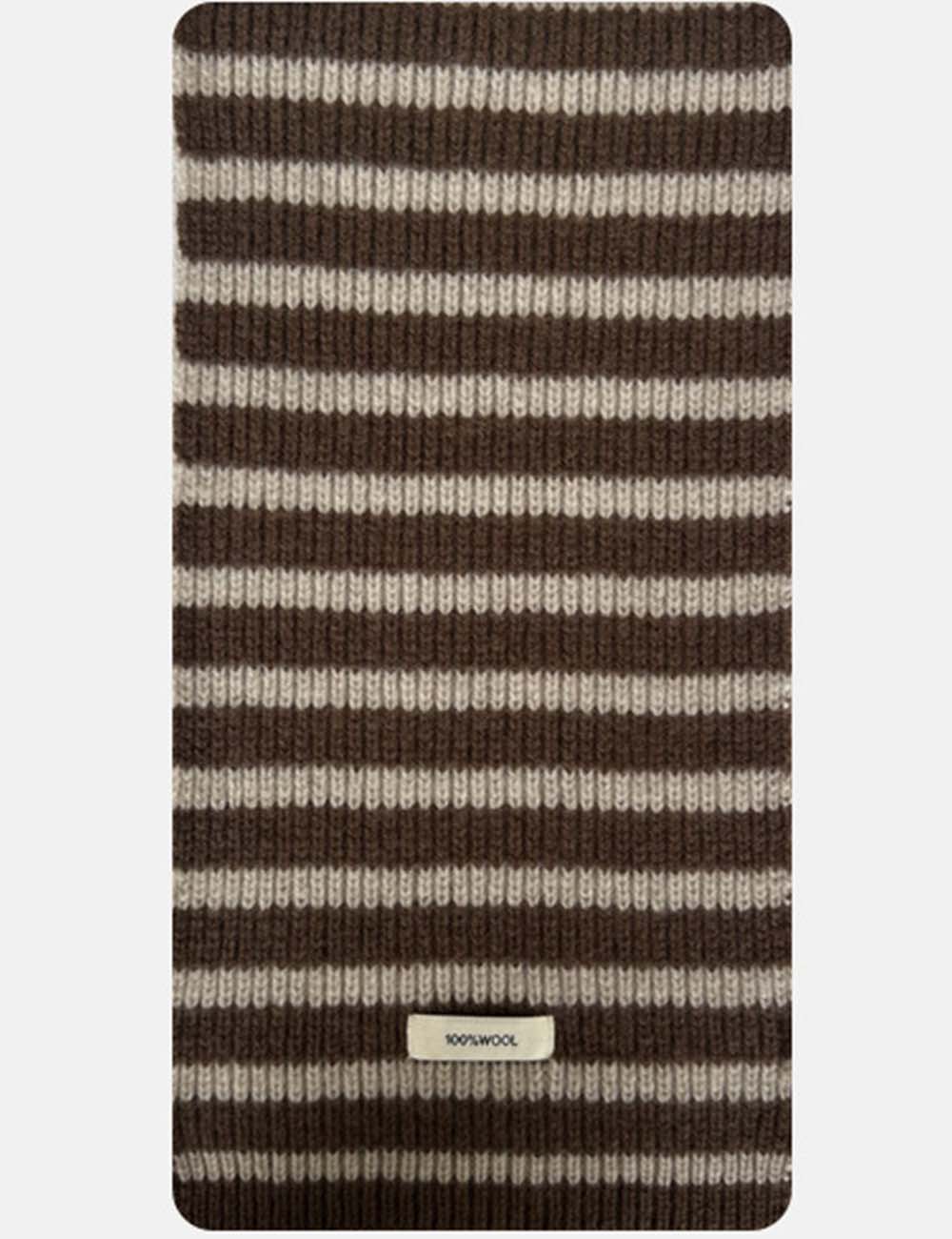 Ladies Cozy Color Block Striped Knit Scarf