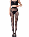 Ladies Patterned Fishnet Stockings High Waist Mesh Pantyhose