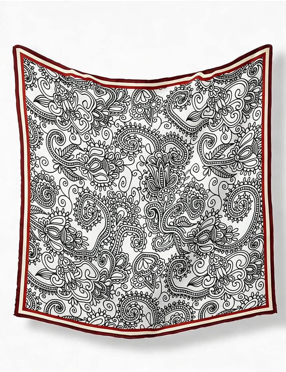 Ladies Paisley Print Fashion Bandana Square Scarf