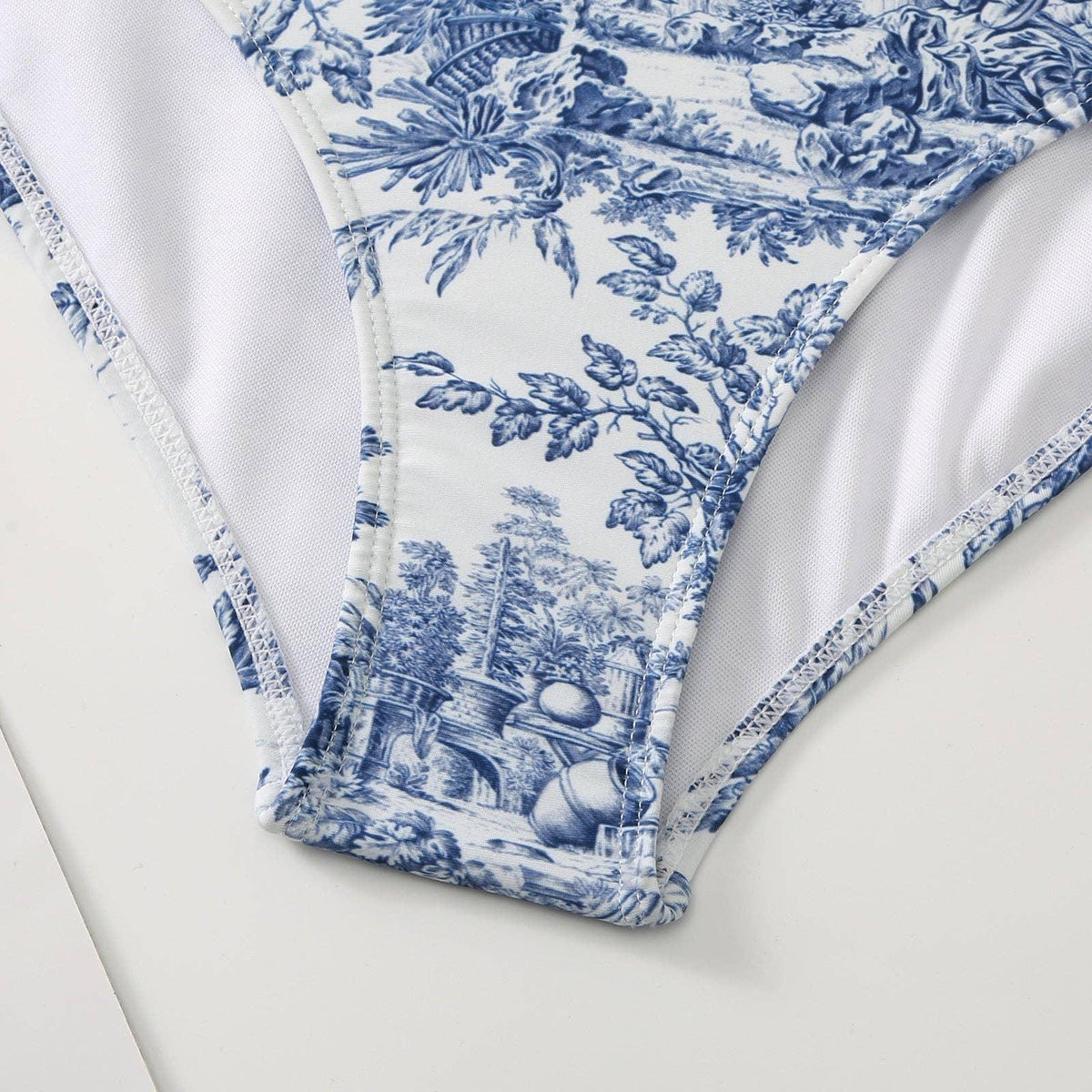 Floral Print One Piece Swimwear with Cover