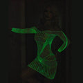 Glow in The Dark Sexy See Through Fishnet Bodystocking