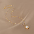 Ladies Chic Pearl Charm Pendent Necklace SKAJ028