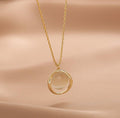 Ladies Chic Transparent Oval Pendent Necklace SKAJ020