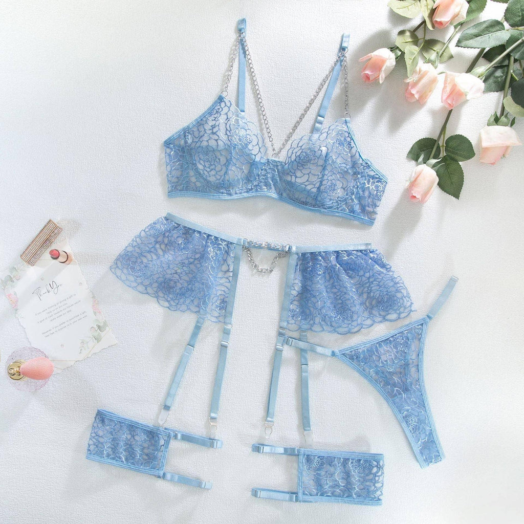 Sexy Solid Color Lingerie Set