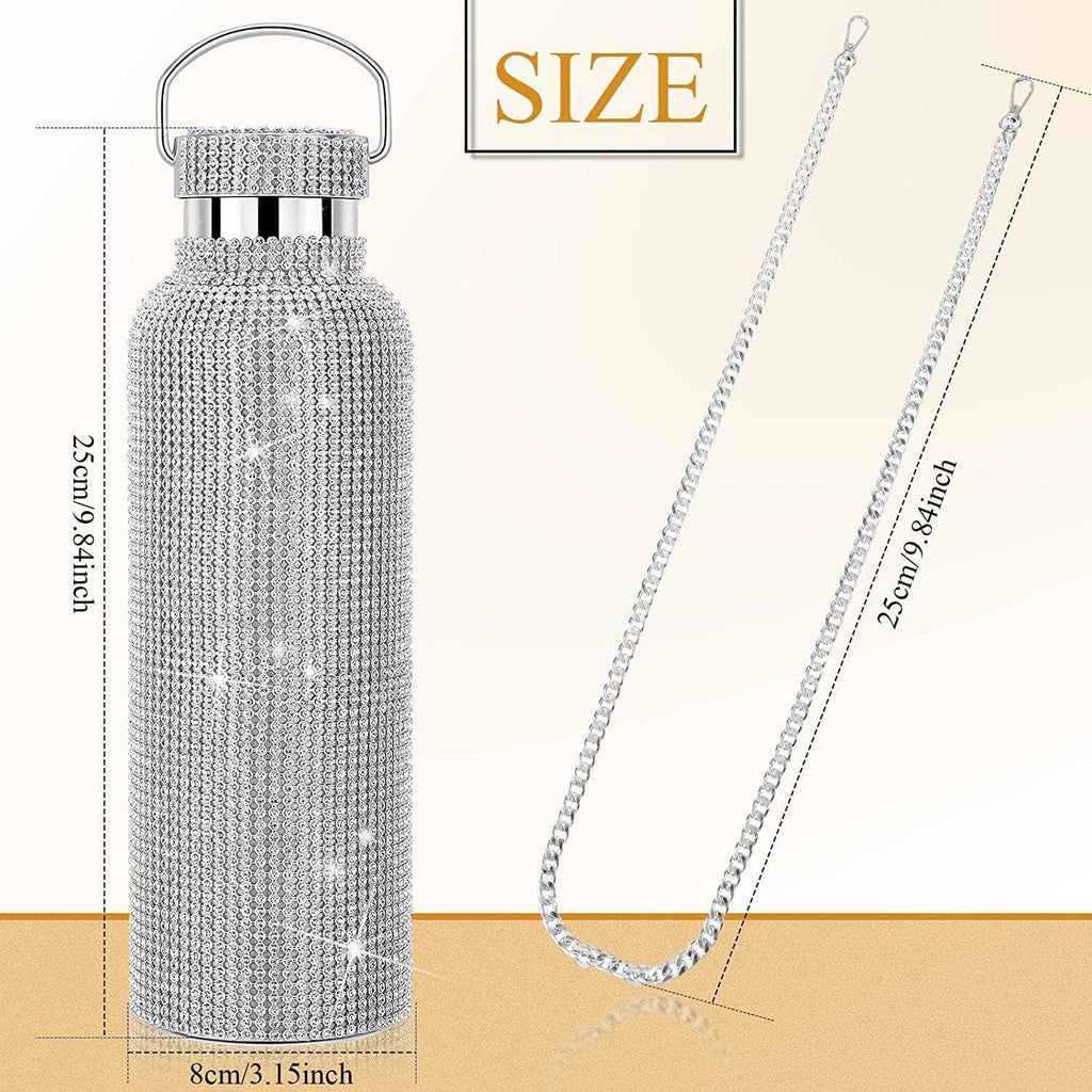 Sparkle Rhinestone Water Bottle 12/17/20/25OZ FKWB2020